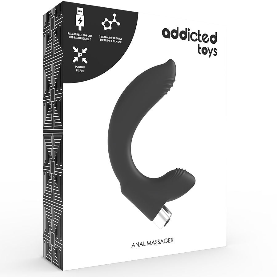 ADDICTED TOYS Prostatavibrator Rechargeable Model 7 i svart