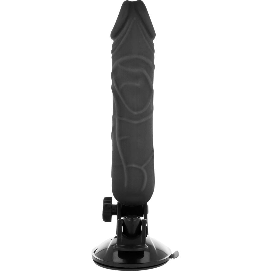 BASECOCK realistisk vibrator med fjärrkontroll svart 20 cm
