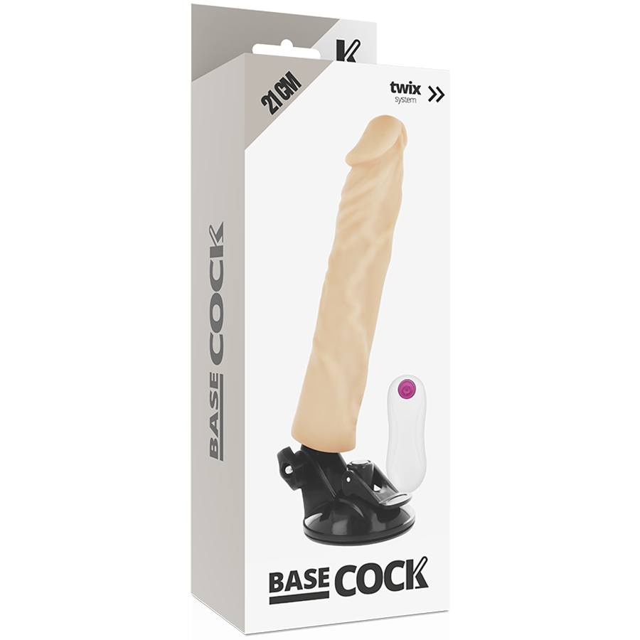Realistisk vibrator med fjärrkontroll 21 cm