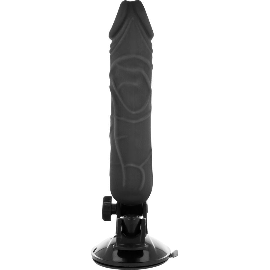 BASECOCK realistisk vibrator med fjärrkontroll svart 20 cm