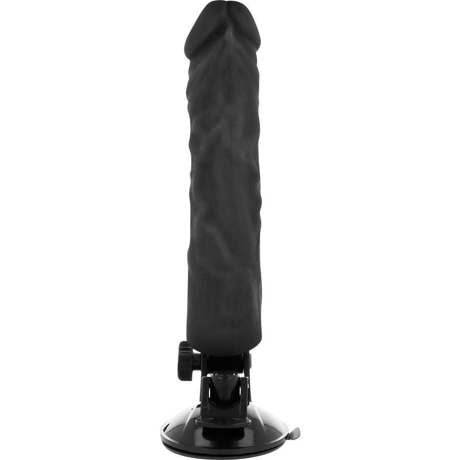 BASECOCK realistisk vibrator med fjärrkontroll svart 21 cm