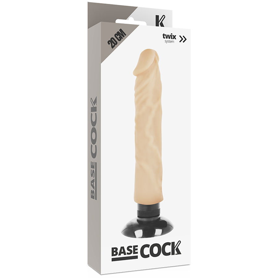 BASECOCK realistisk vibrator 20 cm