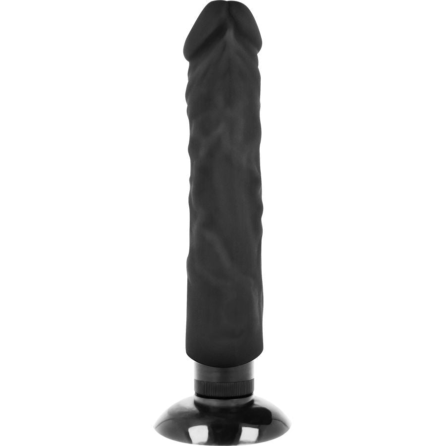 BASECOCK realistisk vibrator 20 cm svart