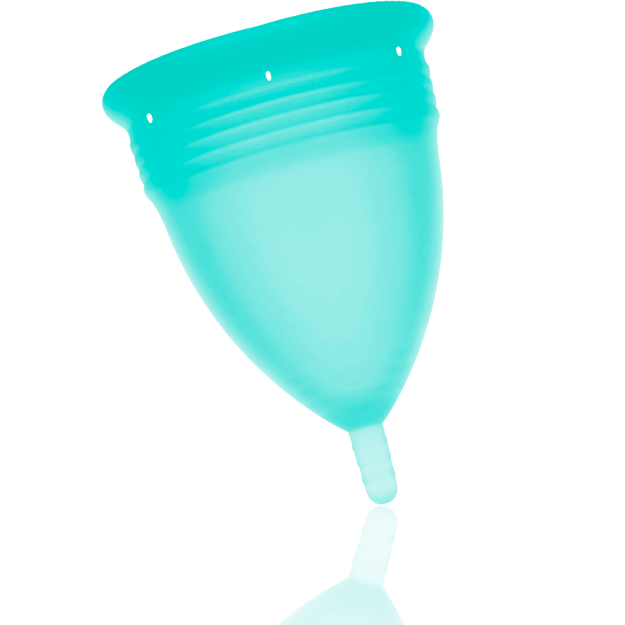 STERCUP menstruationskop i aquamarine silikon storlek L