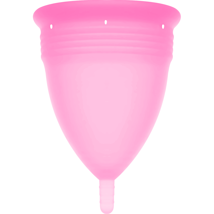 STERCUP - FDA SILIKON MENSTRUATIONSKOP ROSA - STORLEK S