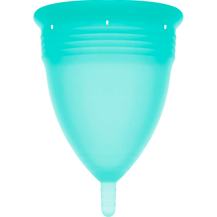 STERCUP menstruationskop i aquamarine silikon storlek S