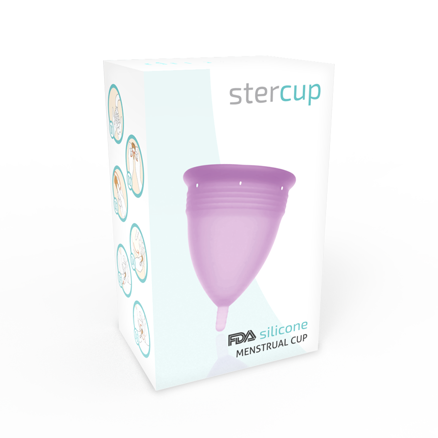STERCUP menstruationskopp i silikon violet storlek S