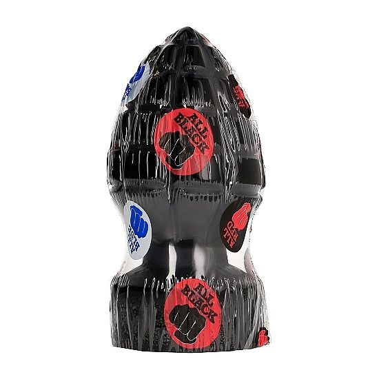 ALL BLACK analplugg 14 cm formad som en handgranat