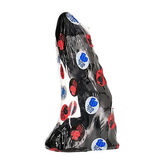 ALL BLACK DILDO 23 CM med detaljerad design