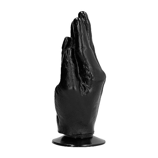 ALL BLACK DILDO FISTING 21 CM i svart PVC