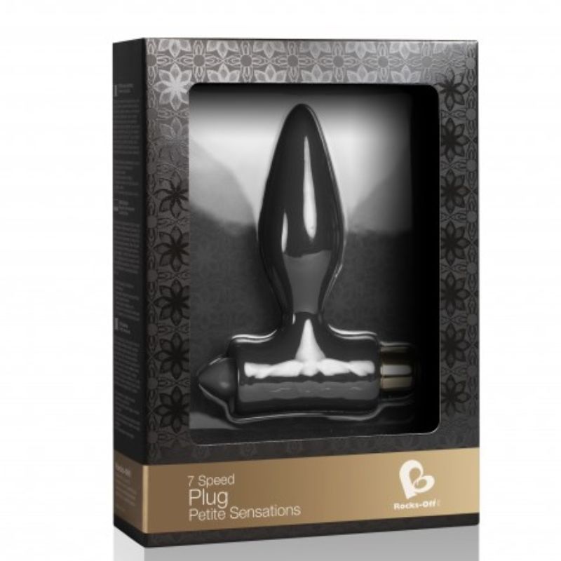 ROCKS-OFF - PETITE SENSATIONS ANAL PLUG FÖR NYBÖRJARE - SVART
