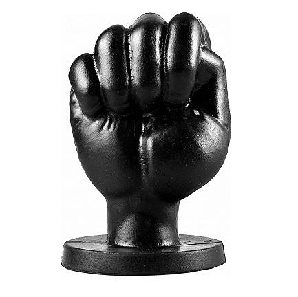 ALL BLACK FIST 13 CM ANAL plugg formad som en knytnäve