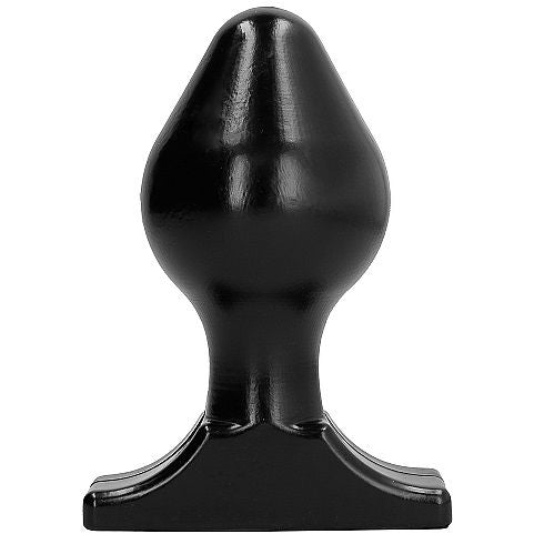 ALL BLACK anal plug 16x8 cm, mjukt och flexibelt