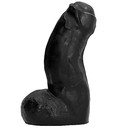 ALL BLACK realistisk dong 17 cm