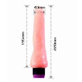 BAILE realistisk vibrator 19,5 cm i vinyl