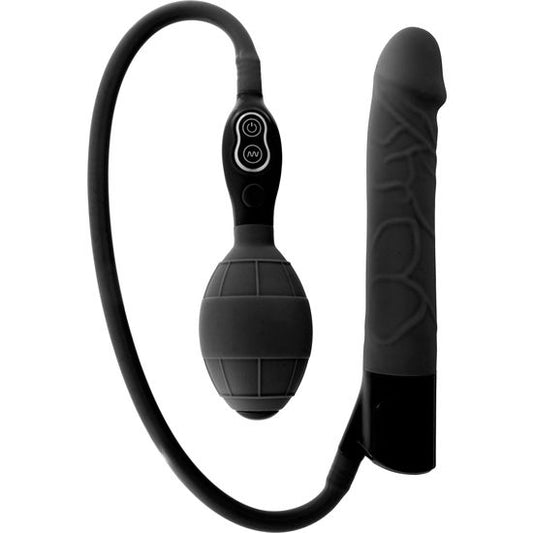 SEVEN CREATIONS - Svart uppblåsbar vibrator