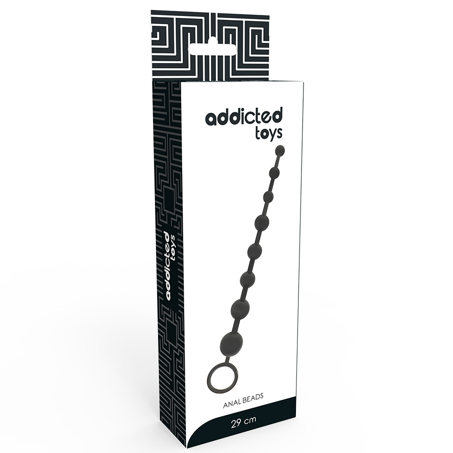 ADDICTED TOYS anal kulor 29 cm svart