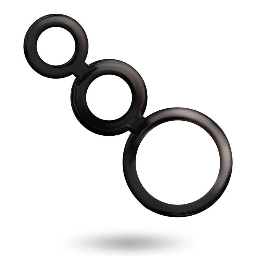 ADDICTED TOYS ringset för penis i rökfärgad design