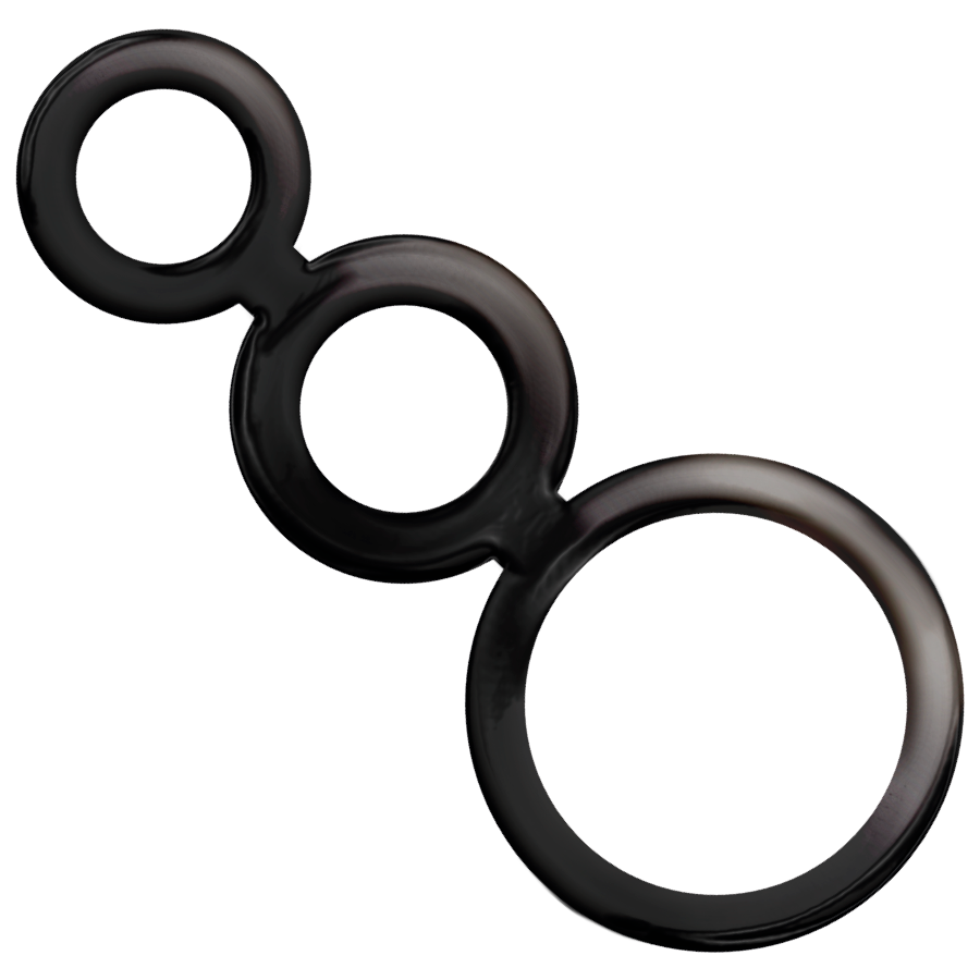 ADDICTED TOYS ringset för penis i rökfärgad design