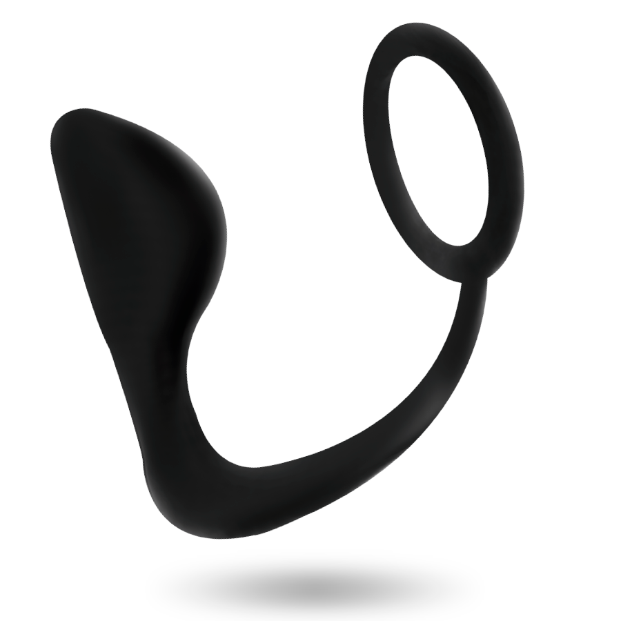 ADDICTED TOYS anal plug med svart penisring