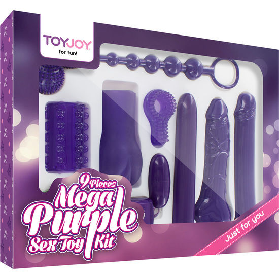 TOYJOY Just For You Mega Purple Sex Toy Kit med 9 delar