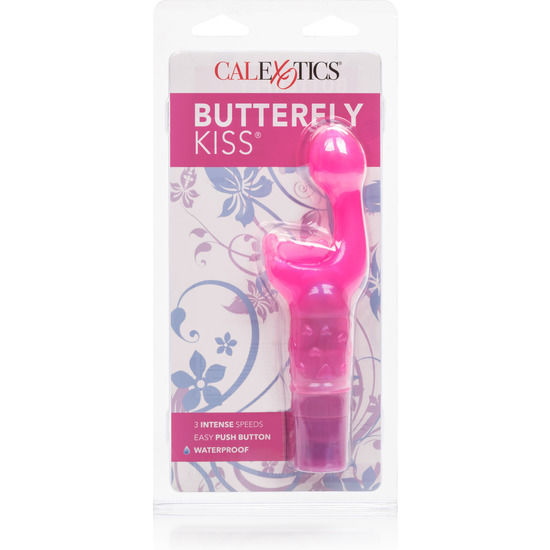 KISS BUTTERFLY KISS PINK G-punkts- och klitorisstimulator