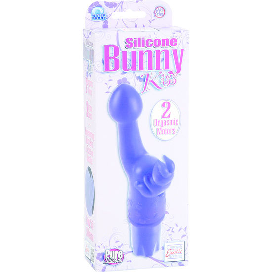 KISS SILICONE BUNNY KISS PURPLE vibrator från CalExotics