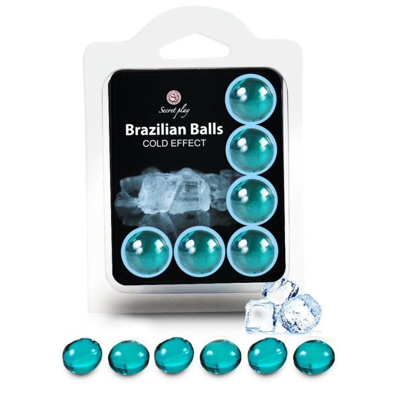 Set med 6 brasilianska bollar med kall effekt