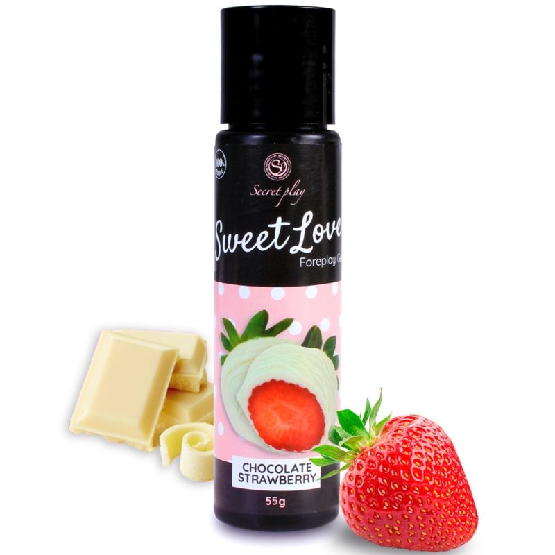 SECRETPLAY Gel Sweet Love Jordgubb och Vit Choklad 60 ml