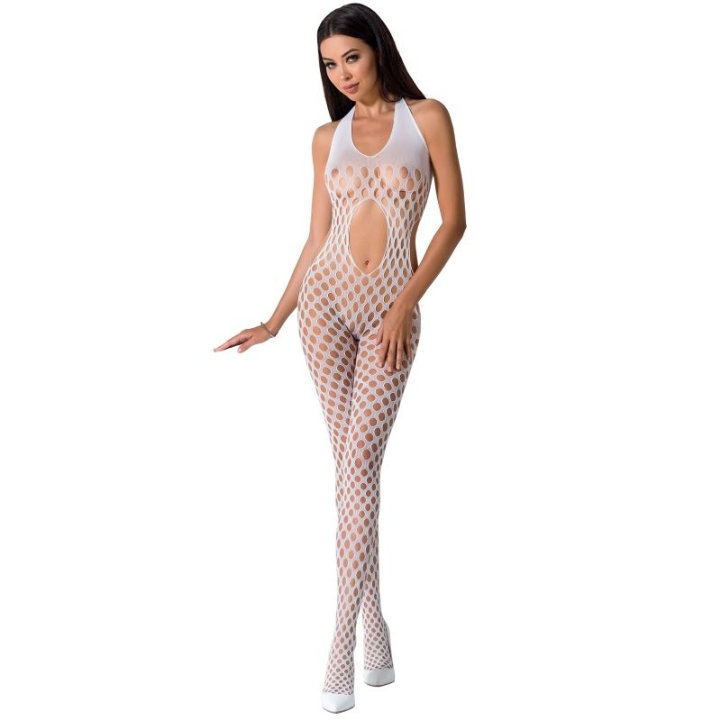PASSION - WOMAN BS065 VIT BODYSTOCKING EN STORLEK