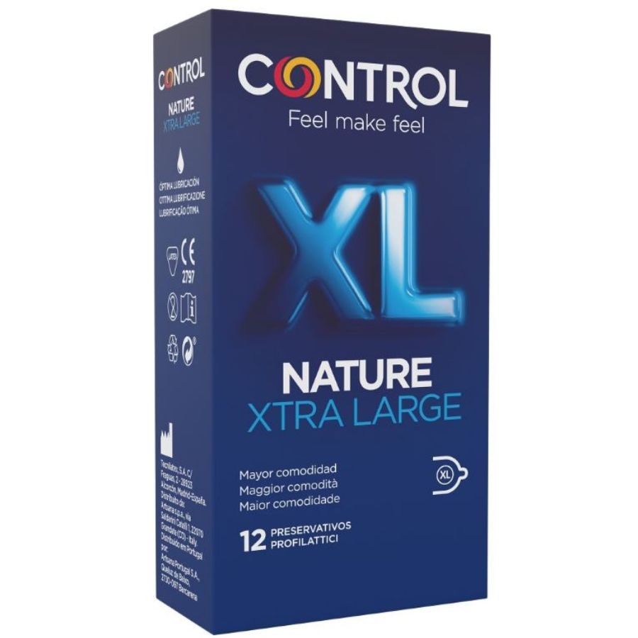 CONTROL - ADAPTA NATURE XL KONDOMER 12 ENHETER