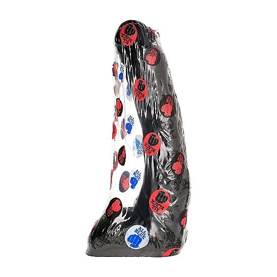 All Black dildo 29 cm med realistisk form