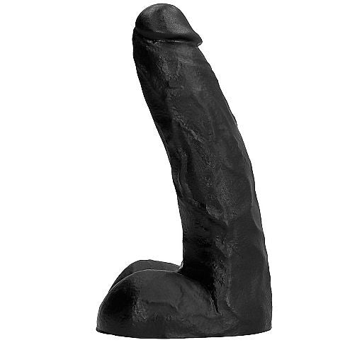 All Black dildo 22 cm, mjuk och flexibel