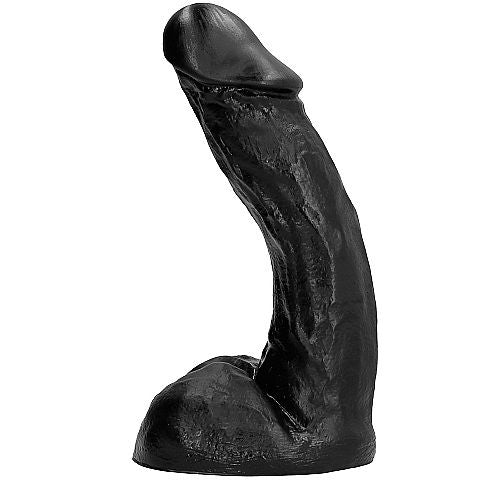 All Black dildo 23 cm, mjuk och flexibel