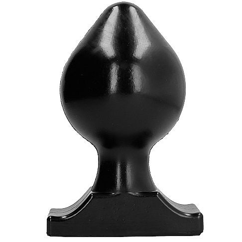 ALL BLACK Buttplug 22,5 cm, mjukt och flexibelt