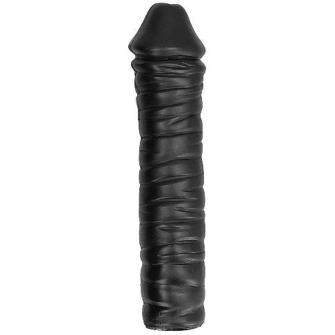 ALL BLACK DONG 38 CM, dildo för vaginal och anal användning