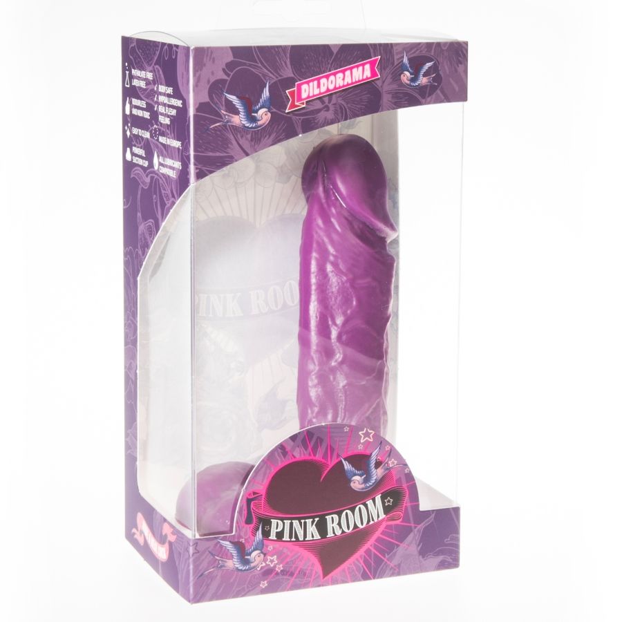 PINK ROOM Amadeo realistisk dildo lila 15,5 cm