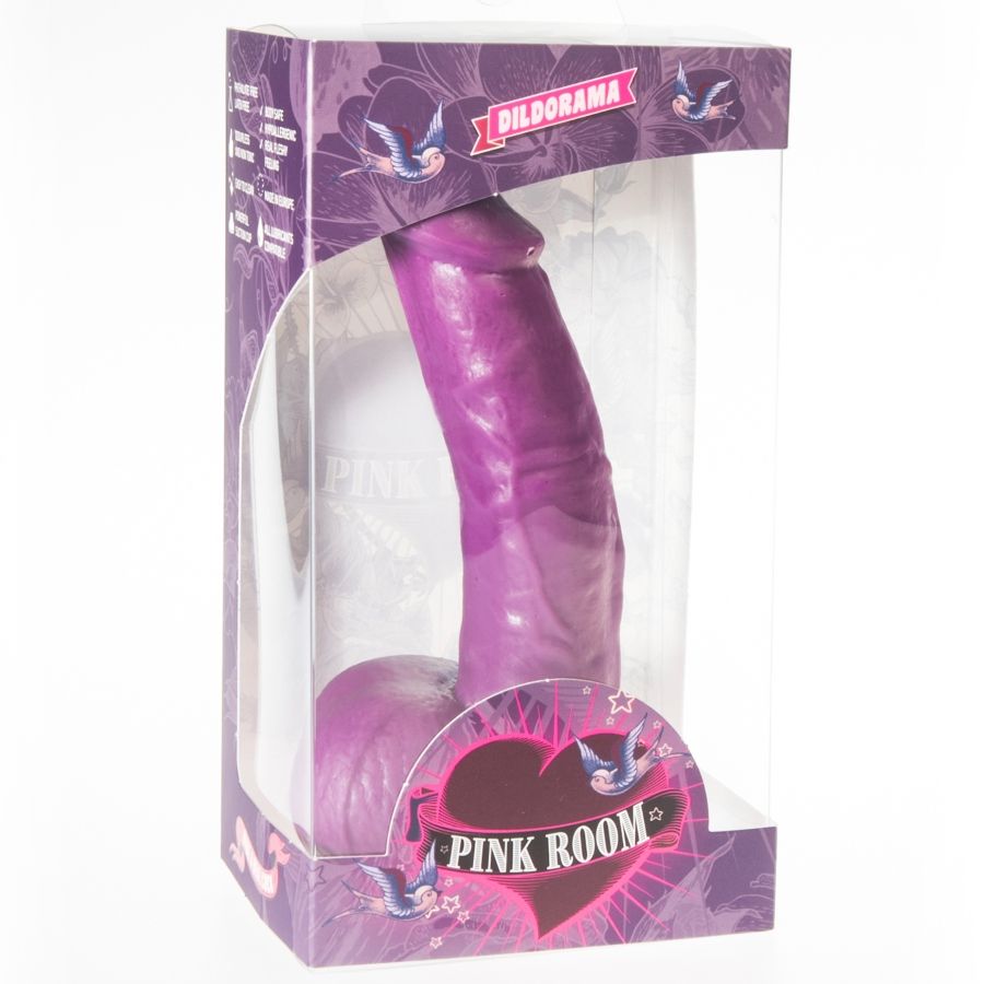 PINK ROOM Connor realistisk dildo lila 16 cm