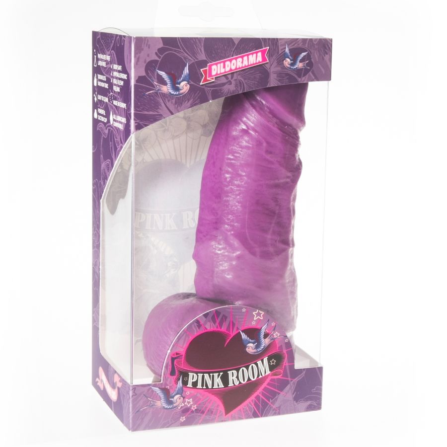 PINK ROOM Dayan realistisk dildo i purpur, 17 cm