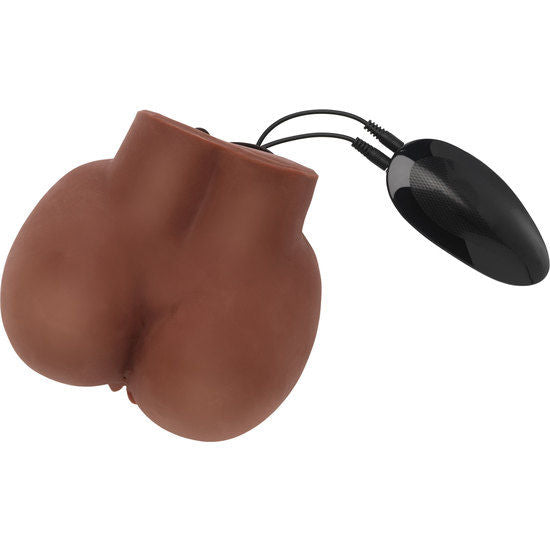 ACT Big Ass realistisk masturbator med brun vibrator