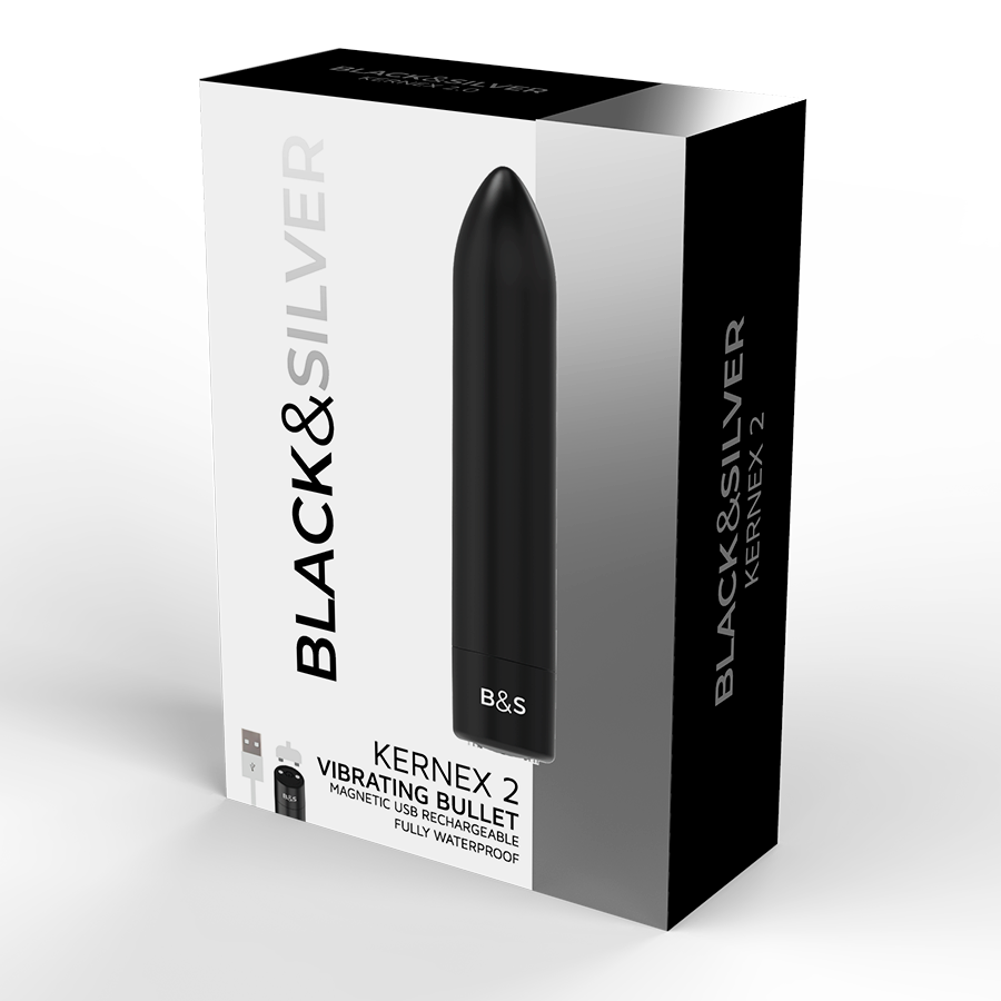 KERNEX 2 BLACK VIBRATING MAGNETIC BULLET från BLACK&SILVER