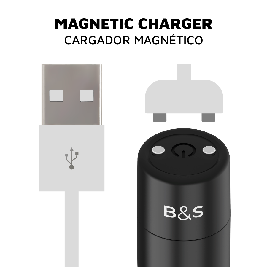 KERNEX 2 BLACK VIBRATING MAGNETIC BULLET från BLACK&SILVER