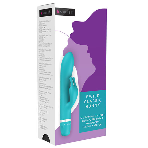 Bwild Classic Bunny vibrator i jadefärg