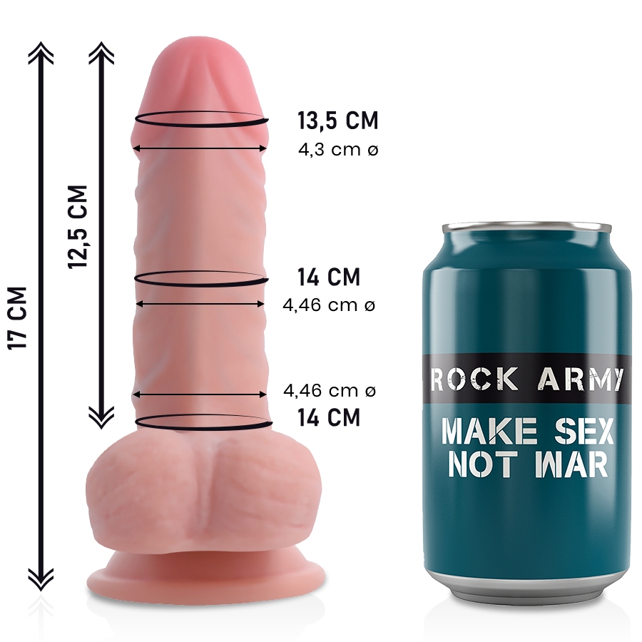 ROCKARMY Dual Density Panzer 17 cm dildo