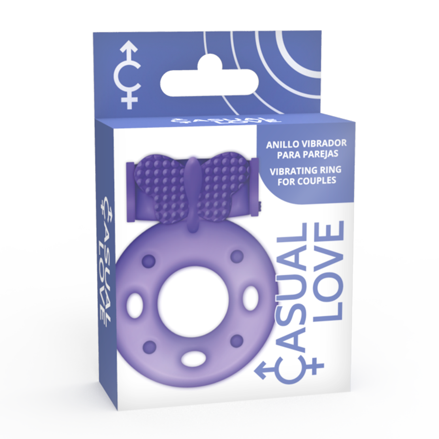 CASUAL LOVE RING LOVE PURPLE klitorisstimulatorring