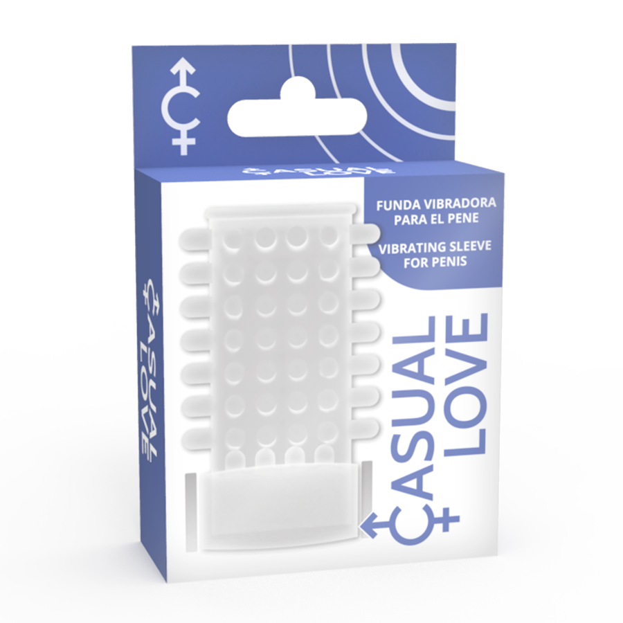 CASUAL LOVE vibrerande ringfoder i transparent design