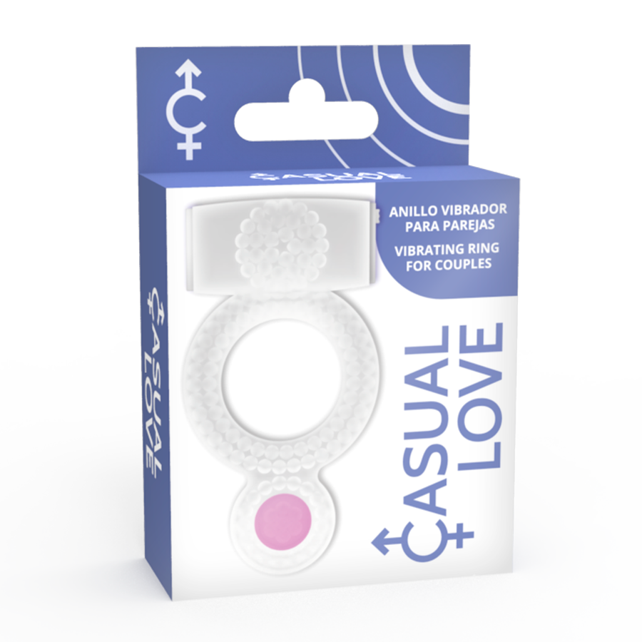 CASUAL LOVE - RING VIBRERANDE DUBBEL NÖJE TRANSPARENT