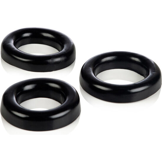 Set med 3 silikonringar för penis