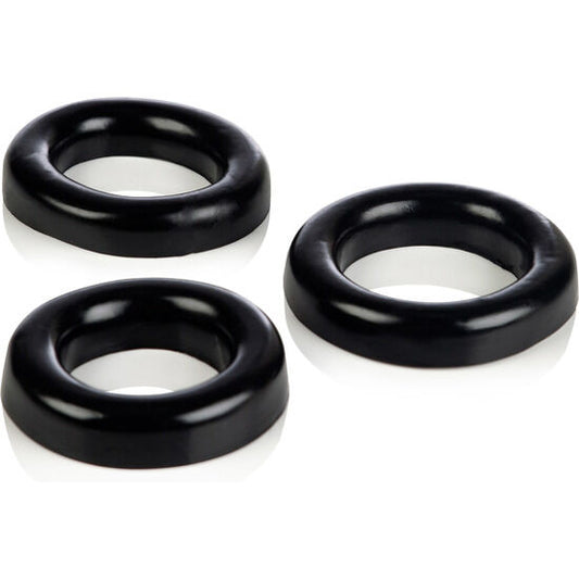Set med 3 silikonringar för penis