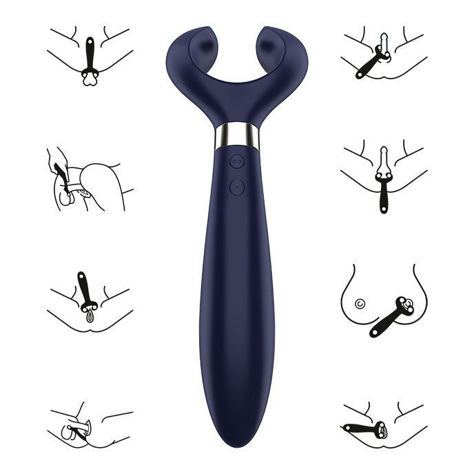 Satisfyer Multifun 3 blå vibrator med flera funktioner